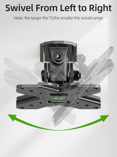 USX MOUNT Small TV Wall Mount Monitor Bracket | RV TV Mount | with Swivel and Tilt VESA Wall Mount for 10-26 27 32 inch LED OLED TVs and Monitors - VESA Size Up to 100x100mm and 22lb Capacity-XMS002 - size: 13-26 inch