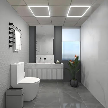 Flat Panel Light 2x2 Ft 2 Pack Led Frame Panel, Border Glow Light 45W 3600Lm Suitable for Offices, Shops, Bathrooms etc with Integrated Ceilings - size: 2 pcs