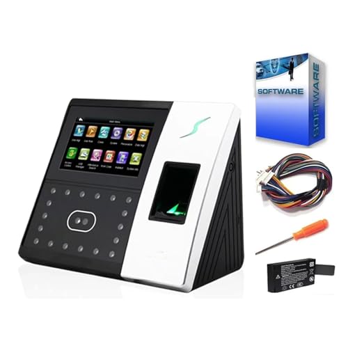 Biometric Fingerprint Time Clock Punch Machine for Small Businesses, Face Recognition Time Attendance Door Access Control System for Small Businesses,Black-Basic - size: Basic