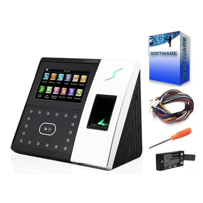 Biometric Fingerprint Time Clock Punch Machine for Small Businesses, Face Recognition Time Attendance Door Access Control System for Small Businesses,Black-Basic - size: Basic