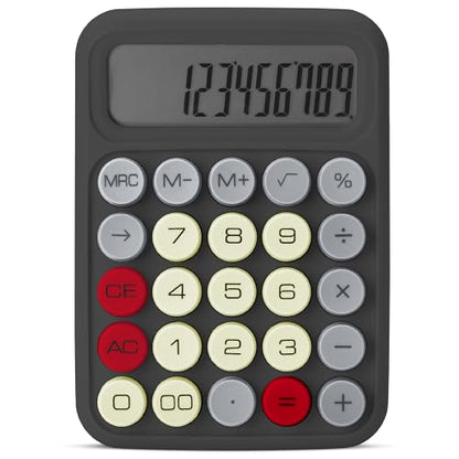 Mr. Pen- Mechanical Switch Calculator, 12 Digit Large LCD Display | Slate Grey with Big Buttons, Mechanical Switch Calculator for Home, School, Office - color: Slate Grey