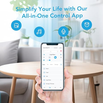 SmartCuckoo Wi-Fi Alarm Clock Radio with Sleep Sounds & Voice Reminder