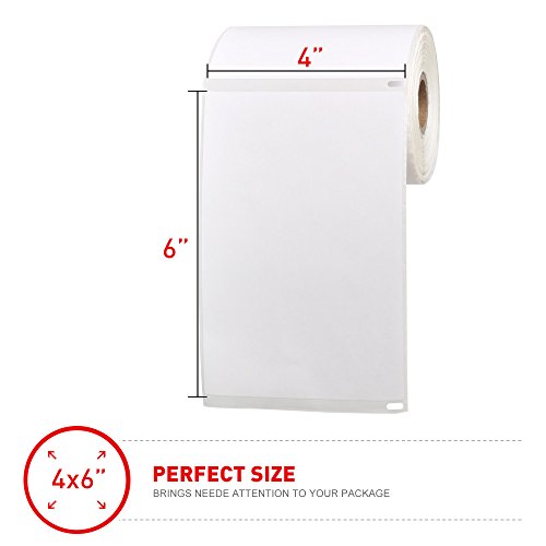[2 Rolls, 440 Labels] 4”x 6” Postage Thermal Shipping Labels 4x6 Thermal Labels Roll Compatible with Dymo 4XL 1744907 LabelWriter - size: 2 pack