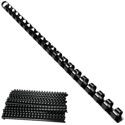 100 Pcs Plastic Binding Combs, 1/2 Inch Diameter 21-Ring Comb Binding Spines, 80 Sheet Capacity for A4 Documents, Reports, Manuals, Photo Albums and Office Supplies