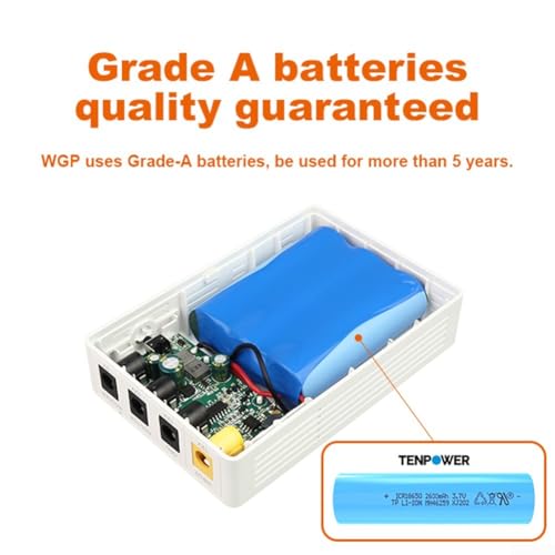 Uninterruptible Power Supply for Router Modem 12V 9V Output 7800MAh 6 Hours Runtime UPS Backup Power Source Compatible with All Router Brands