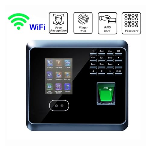 WiFi Biometric Face Attendance System Fingerprint Employee Time Attendace Management Electronic Device