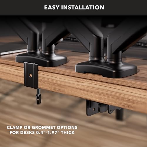 Mount-It! Dual Monitor Desk Mount, 13-32", 17.6 lbs Each