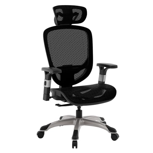 STAPLES Hyken Ergonomic Task Chair, Mesh, Ergonomic, Lumbar Support, Swivel, Black | Designed for everyday desk work in home or professional office settings. - color: Black