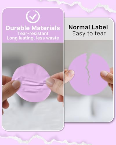 iEager 2 Inch Round Thermal Labels, Purple Circle Thermal Printer Stickers - color: Purple, size: 2 INCH