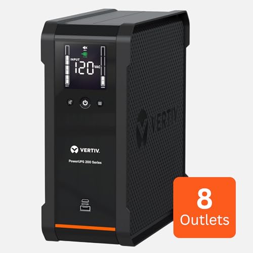 Vertiv PSA6-850LVT 850VA & 530W PowerUPS 200 120V Line Interactive Desktop UPS - size: 850VA/530W