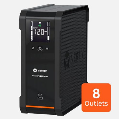 Vertiv PSA6-850LVT 850VA & 530W PowerUPS 200 120V Line Interactive Desktop UPS - size: 850VA/530W