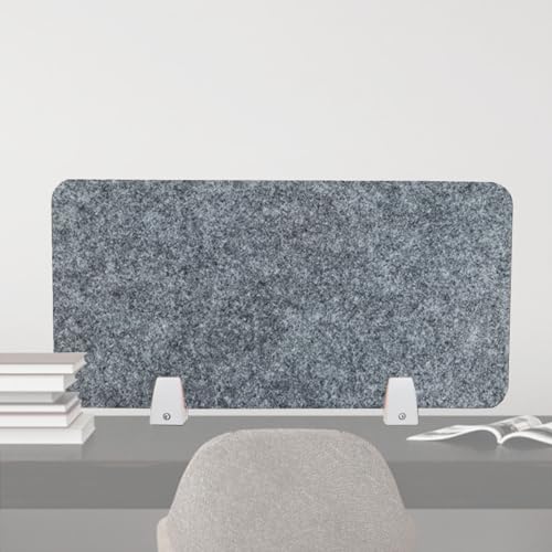 Desk Divider Privacy Panel Desk Privacy Panel Tall 11inch, Office Desktop Absorbing Cubicle Screen/Foam Felt Partitions Shields with 2 Clamps for Classroom Home Library Learning, N,Deep Gray-Width 10 - color: Deep Coffee, size: Width 100cm/39.4inch