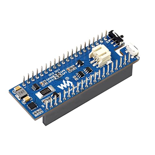5V I2C Uninterruptible Power Supply UPS Module Breakout Shield HAT Starter Kit for RasPi RPI Raspberry Pi PICO 2 W Projects WH 2W RP2040 RP2350 Expansion Board Accessories