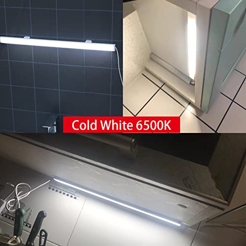 Under Cabinet Led Lighting, 12 Inch Light Strip Bar, Daylight White 6500K USB Led Light, Small Thin Led Under Counter Lighting (Warm White 3000k, 12.6 Inch Opal mask) - color: Warm White 3000k, size: 12.6 Inch Opal mask