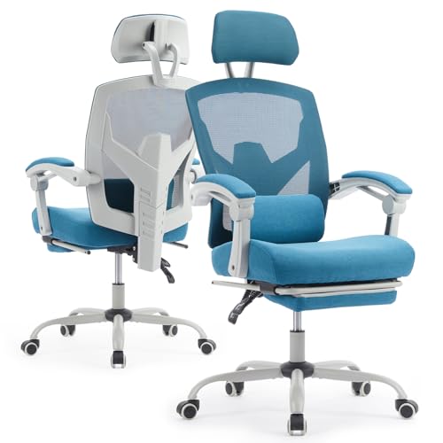 Ergonomic Office Chair with Footrest, Computer Gaming Chair