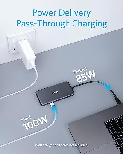 Anker USB C Hub (7-in-1), with 4K HDMI, 85W Power Delivery, USB-C and 2 USB-A 5Gbps Data Ports, microSD and SD Card Reader, for MacBook Air, MacBook Pro, XPS, and More (Pack of 2) - style: Hub