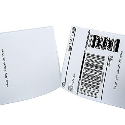 L LIKED 6000 4x6 Thermal Shipping Labels Fanfold, Direct Thermal Printer Labels Compatible with Zebra Rollo - Perforated Strong Adhesive - size: 6000 Labels