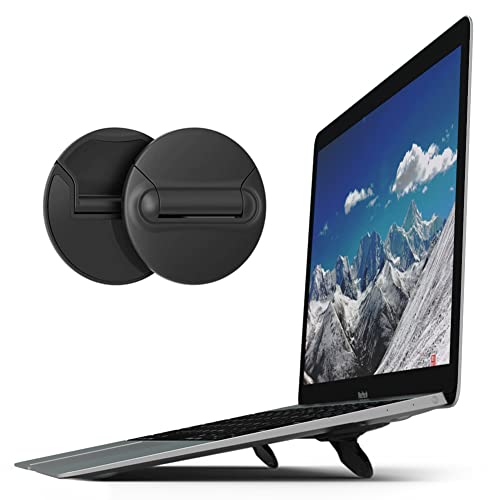 Portable Invisible Laptop Stand,Foldable Riser for 10–17” Laptops (2 Pack)