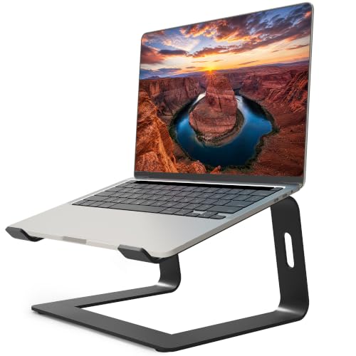 Orionstar Ergonomic Laptop Stand, Aluminum Riser, 10-15.6",Black - color: A-Black