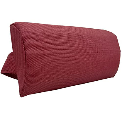 Ostlttyn Zero Gravity Chair Replacement Pillow Headrest with Elastic Band, Universal Soft Removable Padded Cushion Head Pillow for Zero Gravity Lounge Chair, Folding Patio Lawn Recliner Chair, Red - color: Red, size: 1 Pack