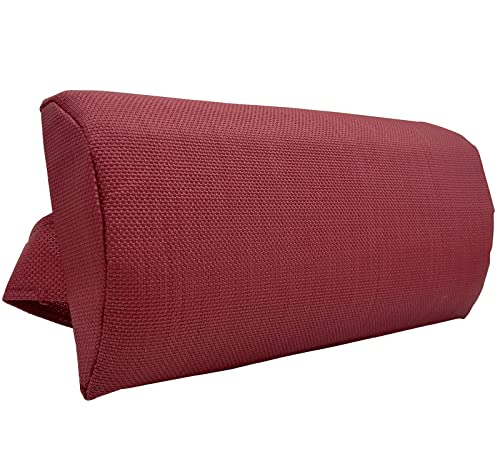 Ostlttyn Zero Gravity Chair Replacement Pillow Headrest with Elastic Band, Universal Soft Removable Padded Cushion Head Pillow for Zero Gravity Lounge Chair, Folding Patio Lawn Recliner Chair, Red - color: Red, size: 1 Pack