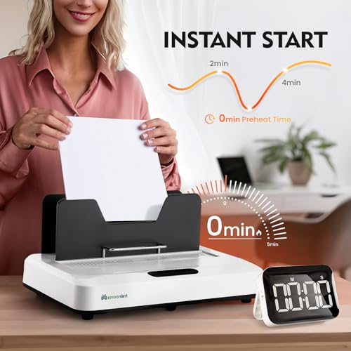 Mxmoonant Thermal Binding Machine PRO 500 Sheets, for A3(Short Edge)/A4/A5