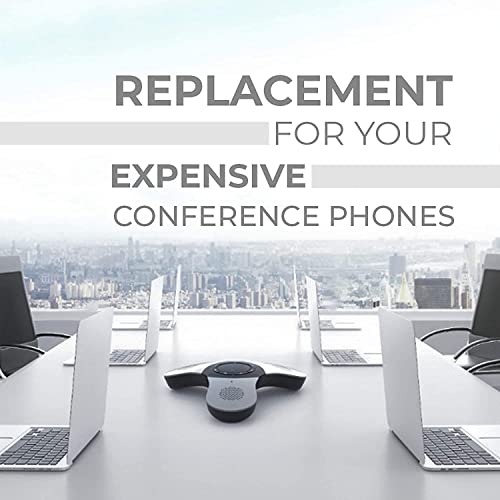 Conference Speaker and Microphone, 360° Voice Pickup, Noise Reduction - size: 2 Pack
