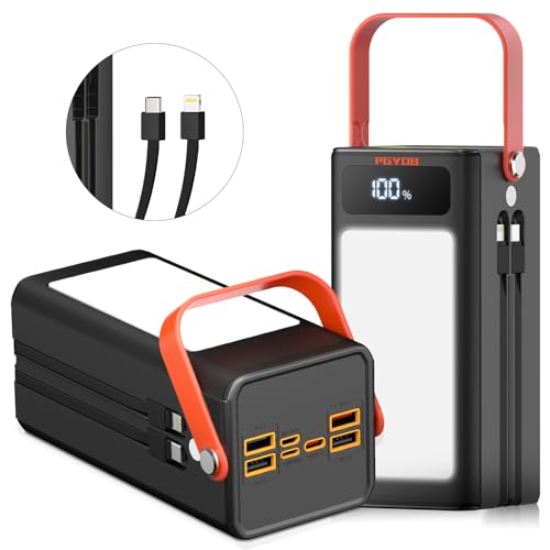 PGYOB Portable Power Bank Power Station, 27000mAh Outdoor Generator with SOS Light, Backup Battery Charger for MacBook, iPhone, Samsung, Home use, Outdoor Camping, RV Trip - size: 99Wh