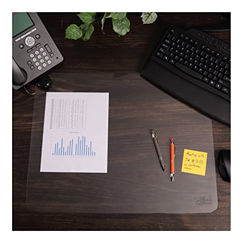 Artistic Krystal View Plastic Desk Pad, 19" L x 24" W, Clear (60-4-0M)