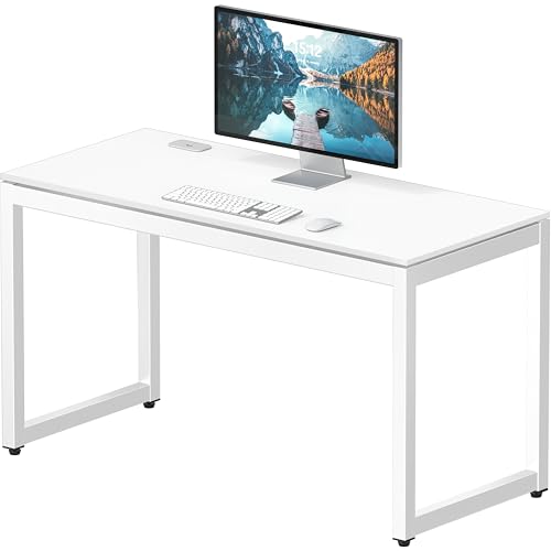 SHW 48-Inch Commercial-Grade Office Computer Desk, White - color: White, size: 48-Inch
