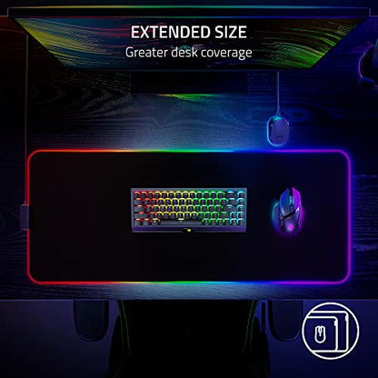 Razer Strider Chroma Hybrid Gaming Mouse Mat with Chroma RGB - color: Chroma, size: 16.1L x 37W inches