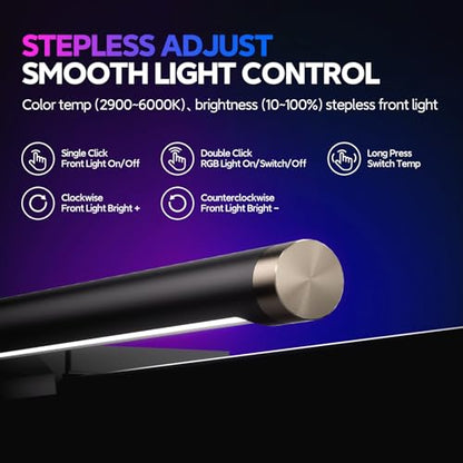 LYMAX RGB Monitor Light Bar with 4 Modes Backlight