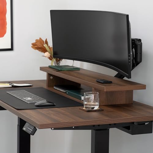 Desky Heavy Duty Ultrawide Monitor Arm Black - color: Black
