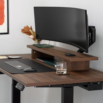 Desky Heavy Duty Ultrawide Monitor Arm Black - color: Black
