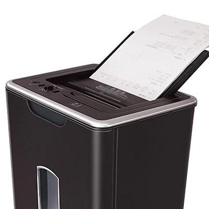Auto Feed Microcut Paper Shredder, Professional Grade High Security, CD/Card Ultra Quiet Shredder for Home Office with(Black)