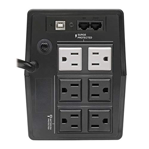 Eaton Tripp Lite OMNI700LCDT 700VA UPS 350W Battery Backup Surge Protector - size: 700VA, style: Standard