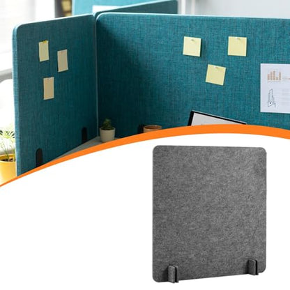 Desk Divider Felt Table Partition Acoustic Privacy Screen Noise Reducing Removable Panel Lightweight Structure Freestanding Suitable for Classroom, Dark Gray 40x40 cm - color: Dark Gray 40x40 Cm