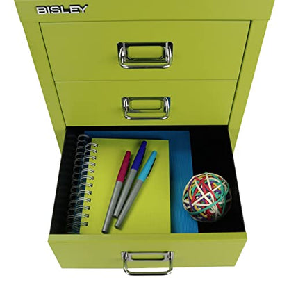 3-Drawer Steel MultiDrawer Cabinet - Green, by Bisley - color: Bisley Green, size: 3 Drawer