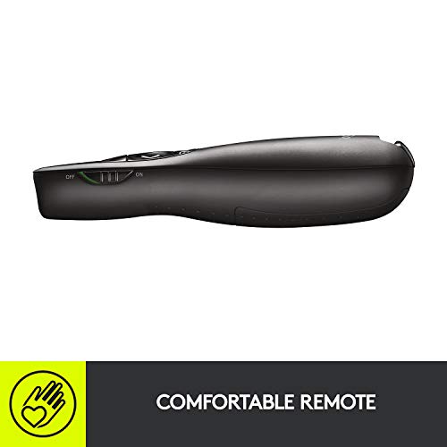 Logitech Wireless Presenter R400 USB A PowerPoint Clicker with Laser | USB-A connection, PowerPoint clicker, presentation remote control - color: Red Laser, style: 5 buttons