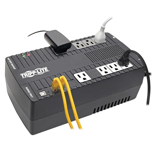Eaton Tripp Lite AVR700U 700VA UPS 350W Battery Backup Surge Protector AVR | 8 Outlets, Replaceable Battery, 5ft Cord, 316 Joules, 3-Year Warranty - style: 700VA