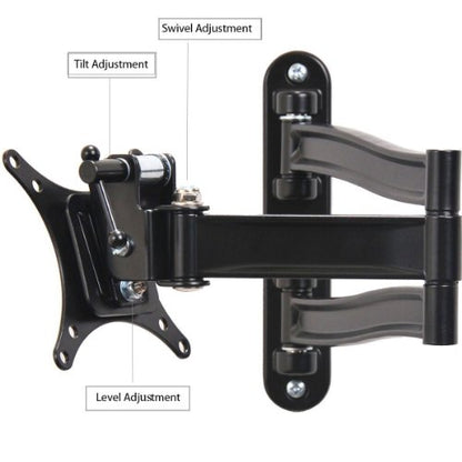 VideoSecu TV Wall Mount Articulating Arm Tilt Swivel Bracket for Most 19-39" TV Monitor Display VESA 100X100 75X75 up to 33LBS ML15B A28