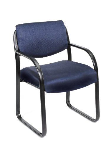 BOSS Office Products Fabric Guest Chair in Blue - color: Blue