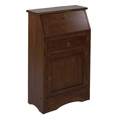 Ergode Walnut Secretary Desk with Fold-Down Table