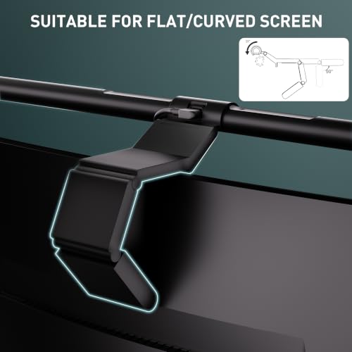 Quntis Monitor Light Bar with Remote Control, Fit for Curved/Flat Monitor, Eye-Care USB Computer Lamp Dimmable Screen Light Bar with Auto-Dimming, No Glare Home Office Gaming Desk Lamp - style: ScreenLinear PRO+