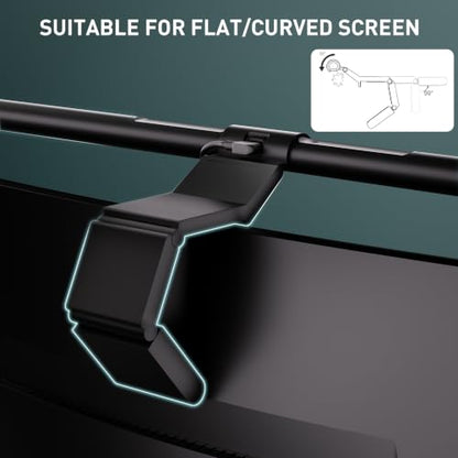 Quntis Monitor Light Bar with Remote Control, Fit for Curved/Flat Monitor, Eye-Care USB Computer Lamp Dimmable Screen Light Bar with Auto-Dimming, No Glare Home Office Gaming Desk Lamp - style: ScreenLinear PRO+