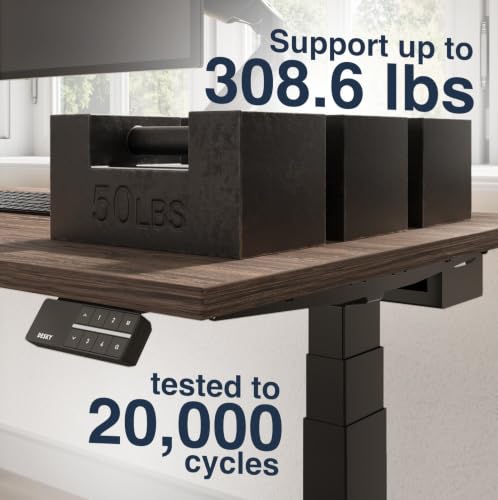 Desky Dual Laminate Sit Stand Desk Black 70.9" Grommets Matte Black - color: Black / Matte Black, size: 70.9 x 29.5 inches with Grommets