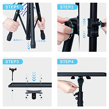 Projector Stand Tripod Laptop Stands Height Adjustable - size: B：23.5"-63.5"