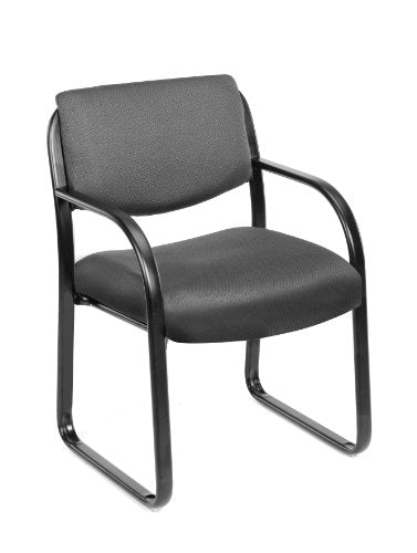 BOSS Office Products Fabric Guest Chair in Grey (B9521-GY) - color: Grey