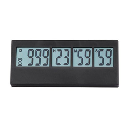 A AIMILAR Digital Countdown Days Timer 999 Days Count Down Timer for Vacation Retirement Wedding Lab Kitchen - color: Black