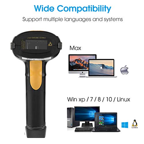 Esup Barcode Scanner with Stand USB Scanner Wired